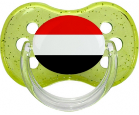 Bandera de Yemen Tetine Cherry Verde lentejuelas