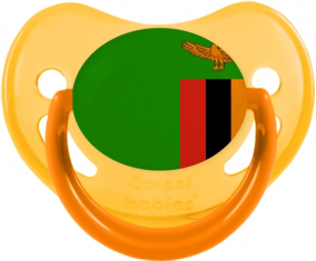 Bandera de Zambia Fisiológica Tetina Fosforescente Amarillo