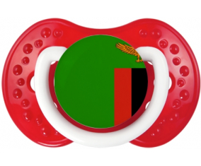 La bandera del sucete de Zambia lovi dynamic clásico rojiblanco