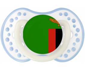 La bandera zambiana de Sucete lovi dynamic clásico cian blanco