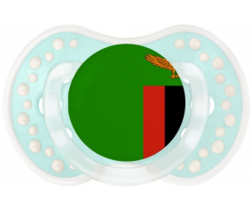 Bandera de Sucete de Zambia lovi dynamic clásico retro-turquesa-laguna