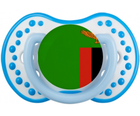 Bandera de Sucete de Zambia lovi dynamic fosforescente blanco-azul