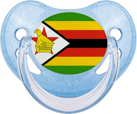 Bandera de suceto fisiológico de lentejuelas azules de Zimbabue
