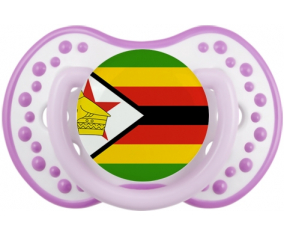 La bandera tetina de Zimbabue lovi dynamic clásico White-Mauve