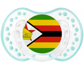 Bandera tetina de Zimbabue lovi dynamic clásico retro-laguna blanca