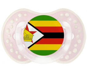 La bandera tetina de Zimbabue lovi dynamic clásico retro-rosa-tierno