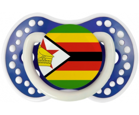 Bandera tetina de Zimbabue lovi dynamic azul marino fosforescente