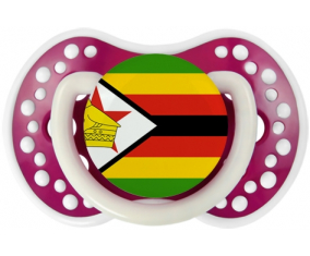Bandera tetina de Zimbabue lovi dynamic Fucsia Fosforescente