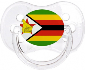 Zimbabue bandera clásica transparente cereza lollipop