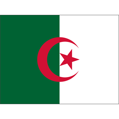 Bandera Oficial de Argelia para personalizar artículos de bebé en chupete-bebe.com. Ideal para mostrar tu estilo.