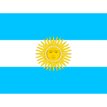 Bandera Oficial de Argentina, ideal para personalizar artículos para bebé en chupete-bebe.com.