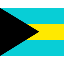 Bandera Oficial de las Bahamas, ideal para personalizar chupetes y accesorios de bebé. Encuentra más en chupete-bebe.com.