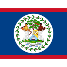 Bandera Oficial de Belice, ideal para personalizar artículos de bebé en chupete-bebe.com.