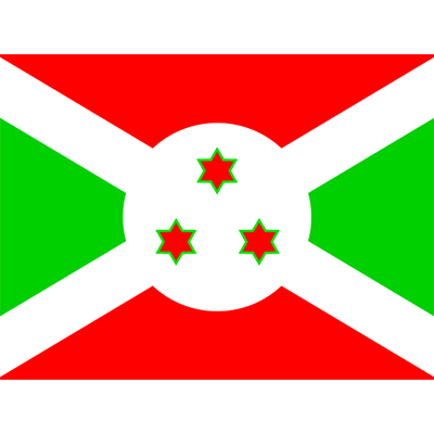 Bandera Oficial de Burundi, ideal para personalizar artículos de bebé como bodys, baberos y chupetes. Encuentra más en chupete-b