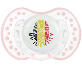 Print My Identity Bélgica Tetine lovi dynamic clásico retro-blanco-rosa-tierno