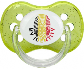 Imprimir mi identidad Bélgica lentejuelas verde cherry lollipop