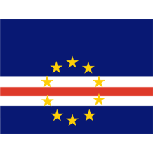 Bandera Oficial de Cabo Verde, diseño ideal para accesorios de bebé en chupete-bebe.com. Decoración única y divertida.