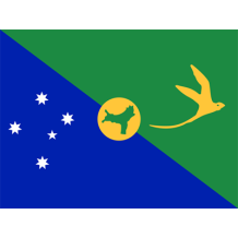 Bandera Oficial de la Isla de Navidad, ideal para personalizar chupetes y accesorios de bebé en chupete-bebe.com.