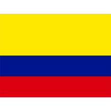 Bandera Oficial de Colombia, perfecta para personalizar artículos de bebé como chupetes y baberos. Disponibles en chupete-bebe.c