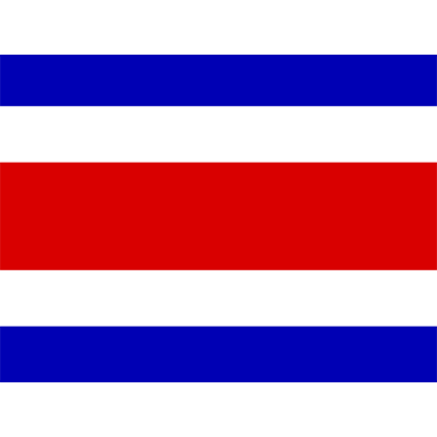 Bandera Oficial de Costa Rica, ideal para personalizar artículos para bebés. Perfecta para bodis, baberos y más.