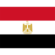 Bandera Oficial de Egipto, ideal para personalizar artículos de bebé en chupete-bebe.com.