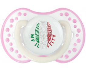 Huella Mi identidad Italia Piruleta lovi dynamic Fosforescente Rosa Blanca