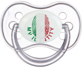 Huella Mi identidad Italia Clásico Transparente Anatómico Lollipop