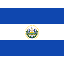 Bandera Oficial de El Salvador, ideal para artículos de bebé en chupete-bebe.com. Diseño atractivo y simbólico para tu pequeño.