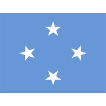 Bandera Oficial de los Estados Federados de Micronesia, un detalle único para artículos de bebé. Ideal para personalizar.