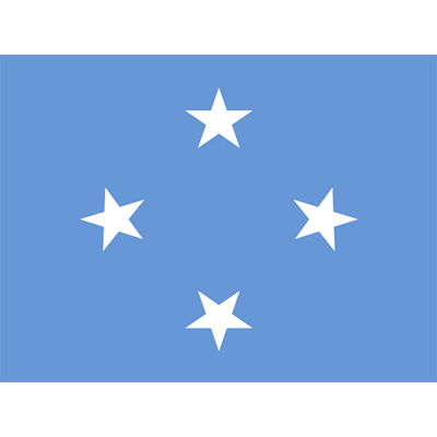 Bandera Oficial de los Estados Federados de Micronesia, un detalle único para artículos de bebé. Ideal para personalizar.