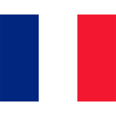 Bandera Oficial de Francia, ideal para personalizar artículos de bebé en chupete-bebe.com. Perfecto para los más pequeños.