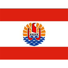 Bandera Oficial de la Polinesia Francesa, ideal para personalizar artículos de bebé en chupete-bebe.com.