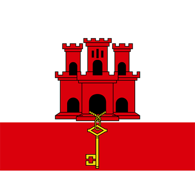 Bandera Oficial de Gibraltar para personalizar los artículos de tu bebé en chupete-bebe.com. Ideal para un toque especial.