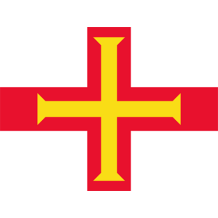 Bandera Oficial de Guernsey, ideal para personalizar artículos de bebé como bodis, baberos y más en chupete-bebe.com.