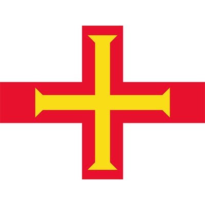 Bandera Oficial de Guernsey, ideal para personalizar artículos de bebé como bodis, baberos y más en chupete-bebe.com.