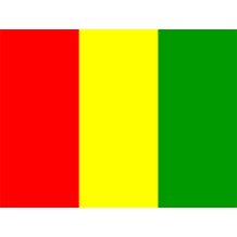 Bandera Oficial de Guinea-Bisáu, ideal para accesorios de bebé en chupete-bebe.com. Diseño colorido y único.