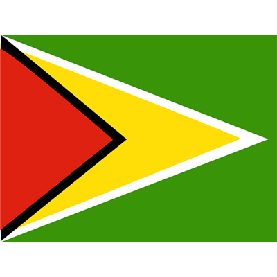Bandera Oficial de Guyana, ideal para personalizar artículos de bebé en chupete-bebe.com. Perfecto para un toque único y colorid