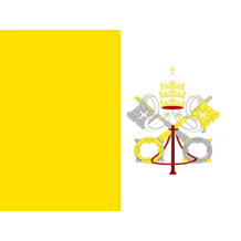 Bandera Oficial de la Santa Sede para adornar artículos de bebé en chupete-bebe.com, perfecta para la colección del pequeño.