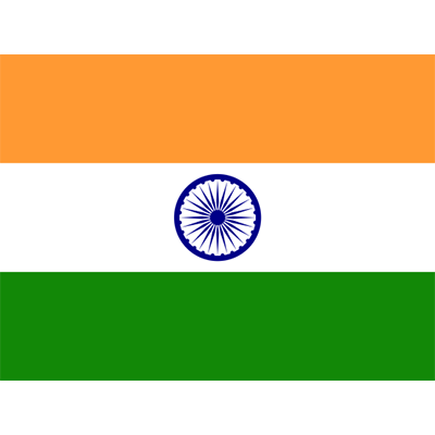 Bandera Oficial de la India, ideal para personalizar productos de bebé. Disponible en chupetes, baberos y más en chupete-bebe.co