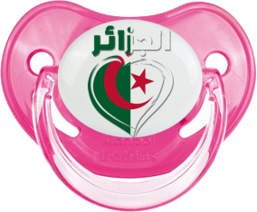 Argelia en árabe - Corazón clásico rosa piruleta fisiológica