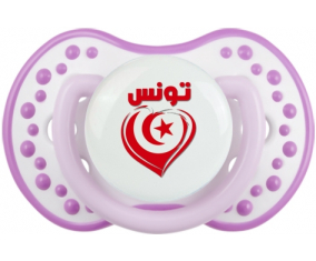 Túnez en árabe - Heart Lollipop lovi dynamic Clásico White-Mauve