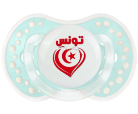 Túnez en árabe - Heart Lollipop lovi dynamic clásico retro-turquesa-laguna