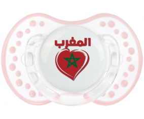 Marruecos en árabe - Corazón de suceto lovi dynamic clásico retro-blanco-rosa-tierno