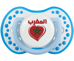 Marruecos en árabe - Corazón de suceto lovi dynamic fosforescente blanco-azul