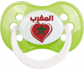 Marruecos en árabe - Clásico corazón de suceto anatómico verde