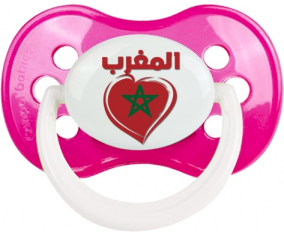 Marruecos en árabe - Suceto anatómico corazón clásico rosa oscura