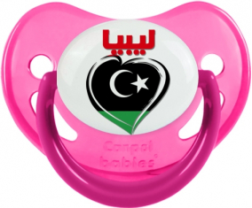 Libia en árabe - Fosforescente de la rosa lollipop fisiológica del corazón
