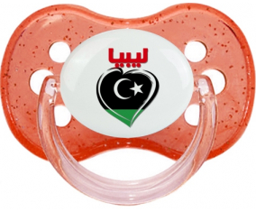Libia en árabe - Heart Cherry Cherry Glitter