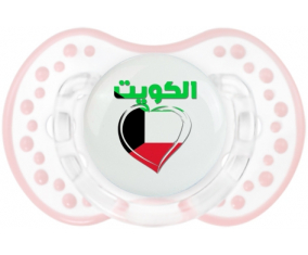 Kuwait en árabe - Corazón de suceto lovi dynamic clásico retro-blanco-rosa-tierno