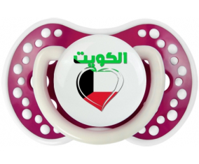 Kuwait en árabe - Corazón de suceto lovi dynamic Fucsia Fosforescente